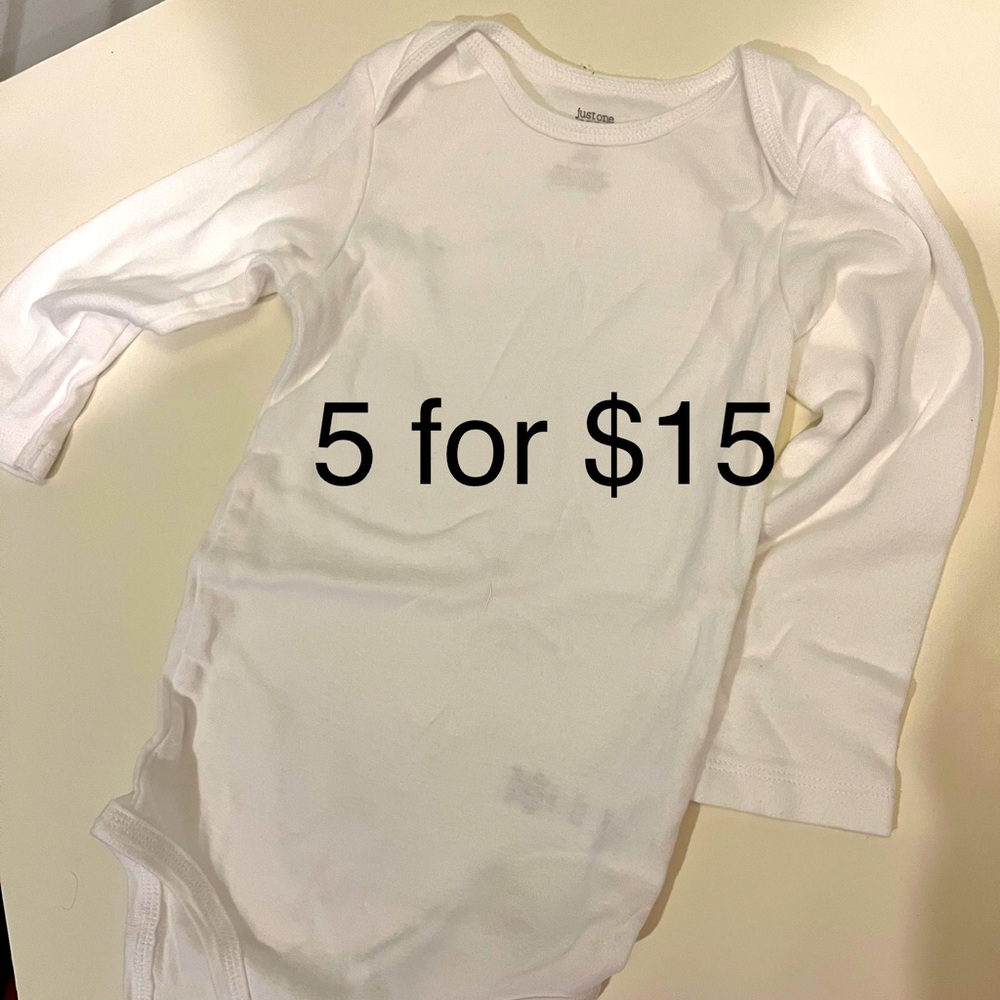White 24mo onesie like new cotton